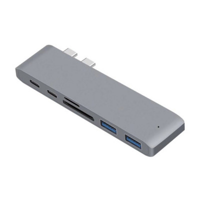 USB C jaotur Kahe tüüpi C ja USB 3.0 TF SD-lugeja M2 M1 jaoks MacBook Pro Air Adapter Thunderbolt 3 dokk USB C 3.1 pordi tüüp C jaotur