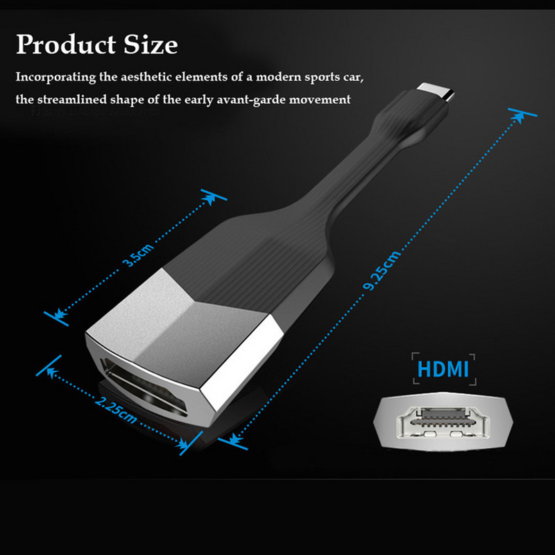 Prijenosna USB Type-c priključna stanica HDMI 4K HD Signal Type-C TO HDMI za MacBook Samsung Galaxy S8/S9/Note8 HUAWEI Matebook