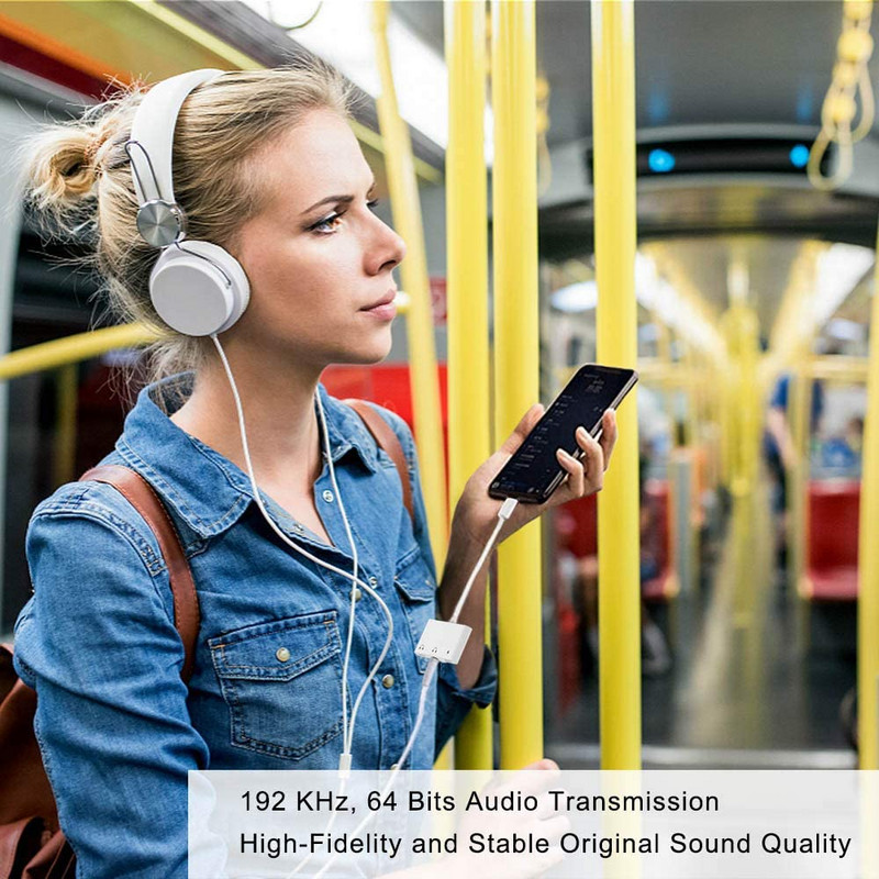 3 viename įkrovimo garso adapterio ausinių skirstytuvas, skirtas dvigubam žaibui + 3,5 mm lizdo laidas, greitas įkroviklis, skirtas iPhone SE/8/7/X XR iOS