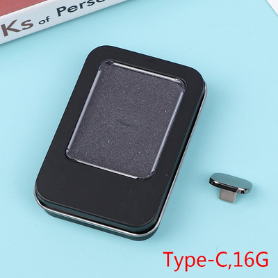 Hot 1PC Mini Short Car U Disk Pendrive USB2.0 Type-C Short UDP Udisk Chip Flash Drive Memory Stick Integruota muzika 16 32GB