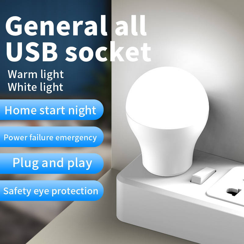 5db Mini USB csatlakozós lámpa Számítógép mobil táptöltés USB kis könyves lámpák LED szemvédő olvasólámpa éjszakai izzók