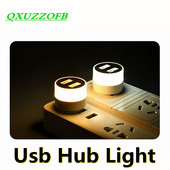 Mini lumină USB Plug and Play USB Gadgets Hub 2 porturi Cadou, lămpi de cărți mici LED cu protecție pentru ochi Iluminare birou de lectură pentru computer