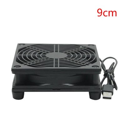 9cm/12cm ventilator za hlađenje DC 5V USB napajanje tihi ventilator za ruter TV set-top box hladnjak radijator DIY dijelovi za popravak M5TB