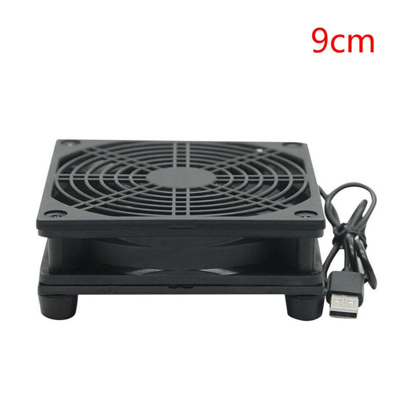 9cm/12cm ventilator za hlađenje DC 5V USB napajanje tihi ventilator za ruter TV set-top box hladnjak radijator DIY dijelovi za popravak M5TB