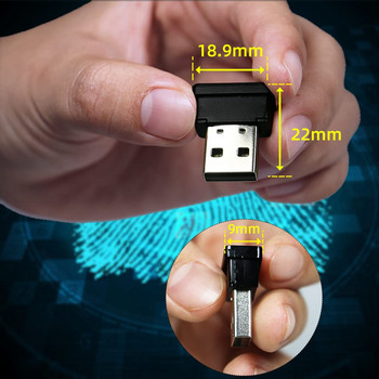 USB Windows Hello Fingerprint Reader για υπολογιστή ή φορητό υπολογιστή Windows 10&11 Σύνδεση δακτυλικών αποτυπωμάτων Key Speedy Matching Multi Biometric