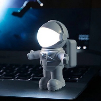 USB Night Light Astronaut Lights Φωτιστικό γραφείου Φορητό LED 5V για ανάγνωση Επιτραπέζιο Φωτιστικό Διακοσμητικό για φορητό υπολογιστή Power Bank Notebook PC