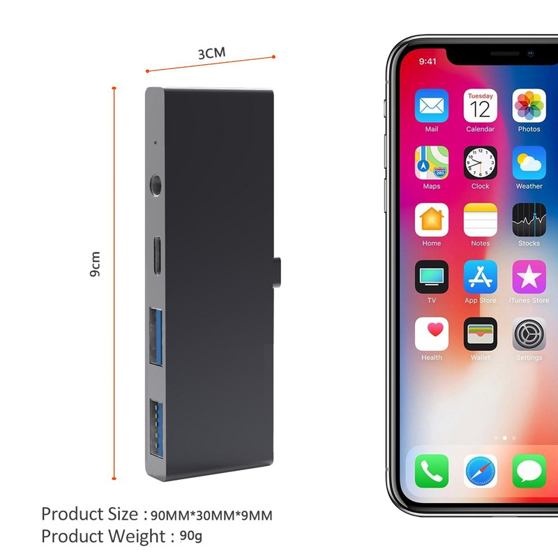 Dual type-c USB C MacBook pro priključne stanice za prijenosna računala na HDMI TF čitač SD kartica HUB priključna stanica 4K Podrška 2018 mac air