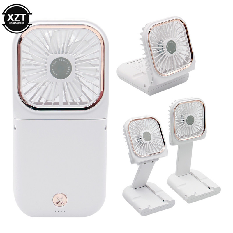 Rippuvad kaelaventilaatorid Mini kaasaskantav kaelarihma jahuti USB laetav toitepank käeshoitav elektriline õhkjahutus kokkupandav ventilaatori ventilaator