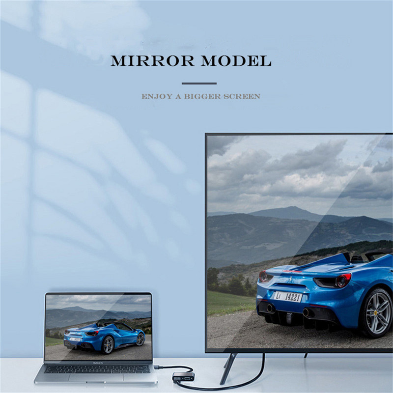 4K Type C na HDMI kompatibilan USB C 3.0 VGA PD adapter Dock Hub za MacBook Nintendo Samsung S20 Dex Huawei P30 Dock Xiaomi 10 TV