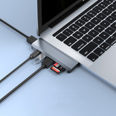 Διανομέας USB 3.1 Type-C σε Προσαρμογέας πολλαπλών διαιρέσεων Hdmi 4K Thunderbolt 3 Usb C Hub με υποδοχή Tf Sd Reader Pd για Macbook Pro Air Pc
