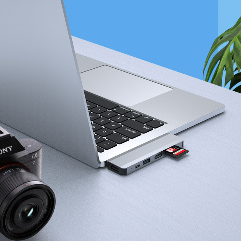 Διανομέας USB 3.1 Type-C σε Προσαρμογέας πολλαπλών διαιρέσεων Hdmi 4K Thunderbolt 3 Usb C Hub με υποδοχή Tf Sd Reader Pd για Macbook Pro Air Pc