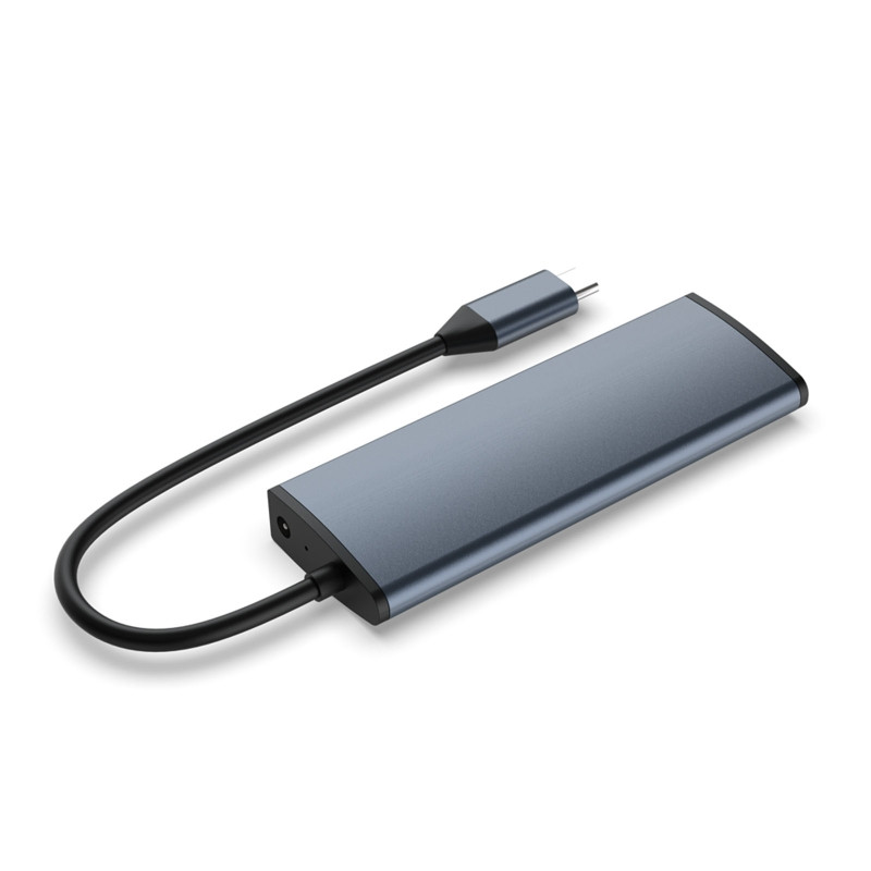 4 vienā USB-C klēpjdators C tipa USB centrmezgla vairāku portu adaptera dokstacija ar 3.0 USB HUB+TIPA C+HDMI vieglam klēpjdatoram