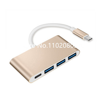 Τύπος C USB C HUB Προσαρμογέας πολλαπλών διαχωριστή 4 θυρών OTG για αξεσουάρ Lenovo HUAWEI Xiaomi Macbook Pro 15 Air Pro