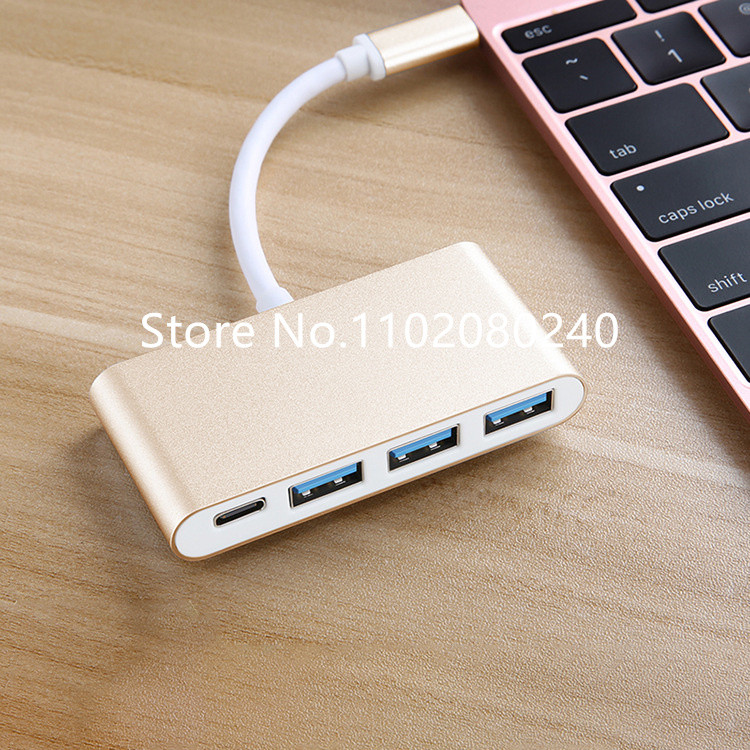 C típusú USB C HUB nagy sebességű 4 portos többosztó adapter OTG Lenovo HUAWEI Xiaomi Macbook Pro 15 Air Pro tartozékokhoz