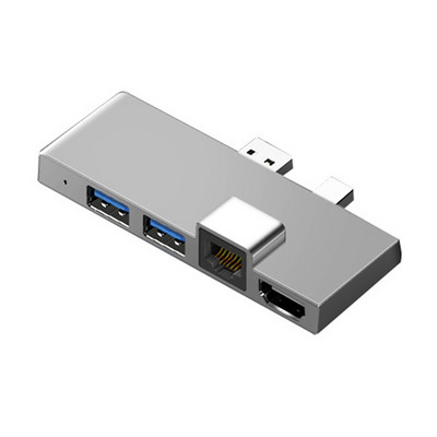 NOVO-za Surface Pro 4 5 6 Docking Station Hub s 4K HDMI-kompatibilnim TF čitačem kartica Gigabit Ethernet 2 USB 3.1 Gen 1 priključkom
