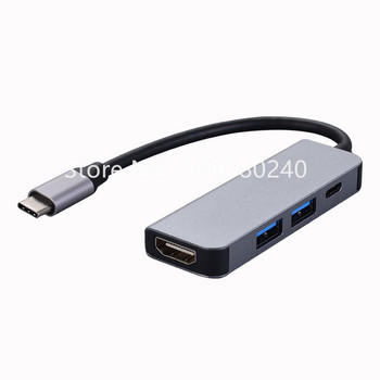 Τύπος C σε USB-C 3.0 2.0 4K HDMI Adapter Hub Dock για MacBook Για Sam Sung S20 Dex Xiaomi 10 PS5 OPPO Find X3 HDTV