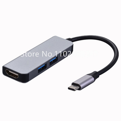 Τύπος C σε USB-C 3.0 2.0 4K HDMI Adapter Hub Dock για MacBook Για Sam Sung S20 Dex Xiaomi 10 PS5 OPPO Find X3 HDTV