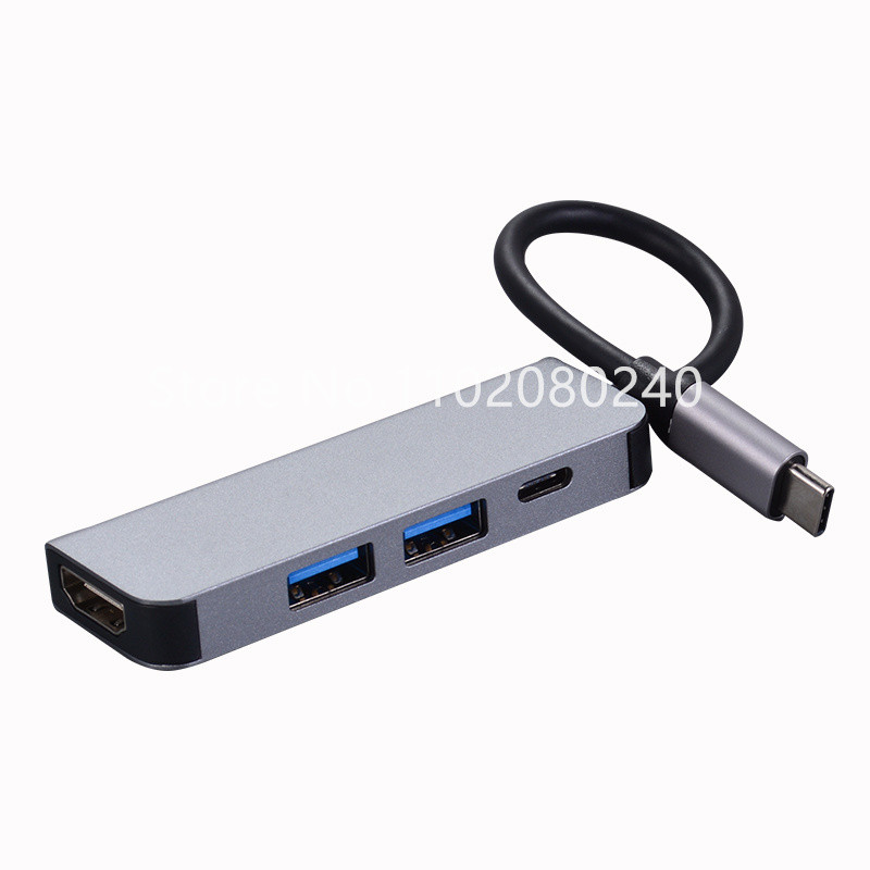 C tips uz USB-C 3.0 2.0 4K HDMI saderīgs adaptera centrmezgla dokstacija priekš MacBook priekš Sam suns S20 Dex Xiaomi 10 PS5 OPPO Find X3 HDTV