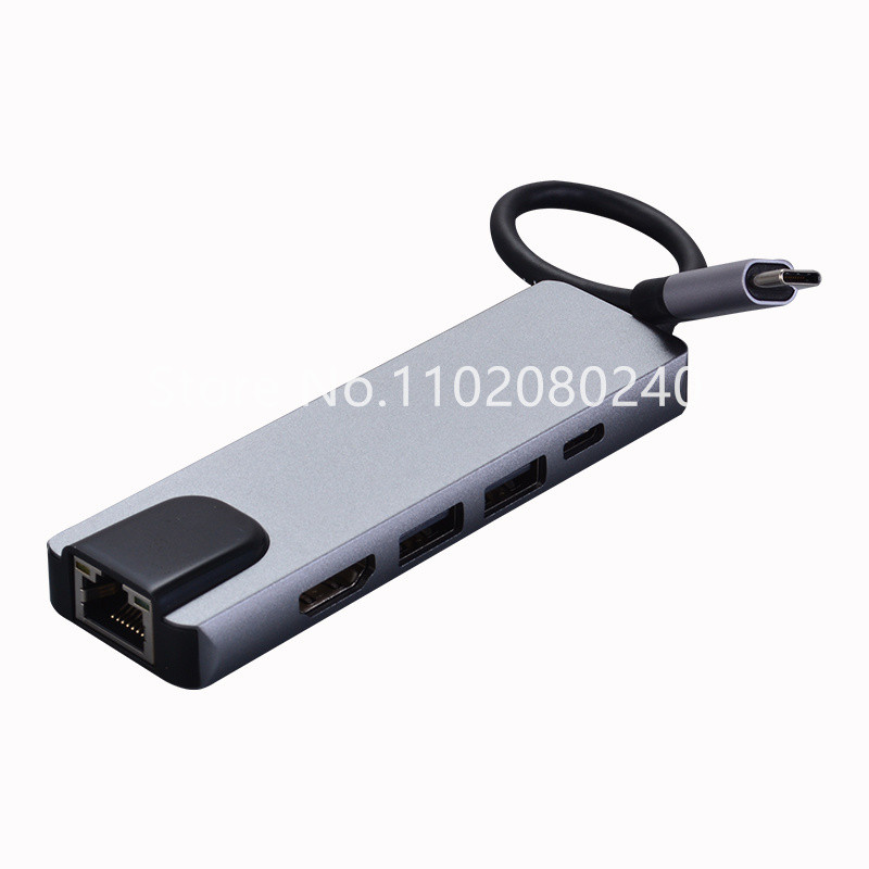 C tips uz USB-C 3.0 2.0 4K HDMI saderīgs adaptera centrmezgla dokstacija priekš MacBook priekš Sam suns S20 Dex Xiaomi 10 PS5 OPPO Find X3 HDTV