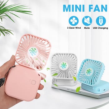 Φορητός ανεμιστήρας USB Mini Air Cooler Summer Fashion 3 Λειτουργία ανεμιστήρας Επαναφορτιζόμενος ανεμιστήρας γραφείου Εξωτερικού κρεμαστός ανεμιστήρας λαιμού Χειρός ανεμιστήρας γραφείου