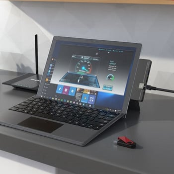 Βάση σύνδεσης προσαρμογέα τύπου C για Surface Pro X/Pro8 USB Docking Station Συμβατή με HDMI Μετάδοση δεδομένων PD Fast