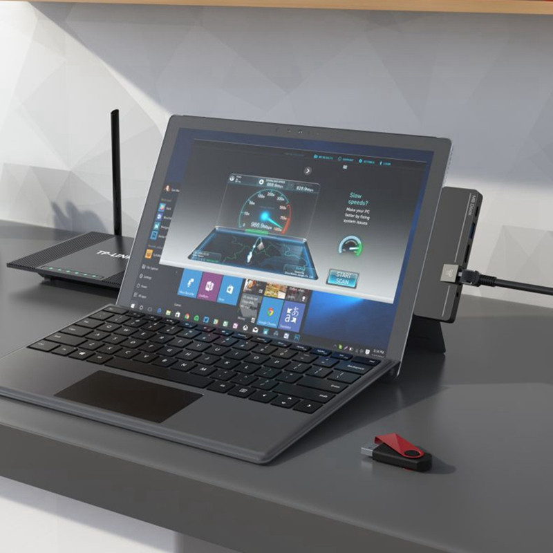 Type-C Adapter Hub Dock za Surface Pro X/Pro8 USB Docking Station HDMI-kompatibilan prijenos podataka PD Fast