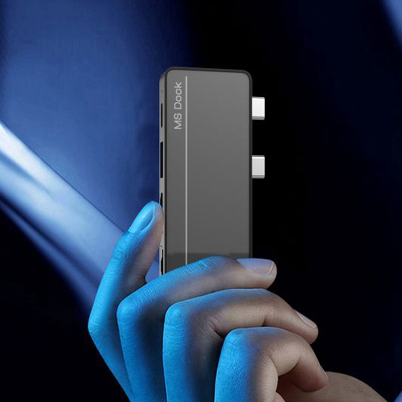 Type-C Adapter Hub Dock za Surface Pro X/Pro8 USB Docking Station HDMI-kompatibilan prijenos podataka PD Fast