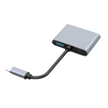 Лека 4 в 1 мулти докинг станция Fast PD Charging Type C докинг станция за Apple Type C