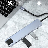 USB Type-C HUB PD87W USB 3.0 2.0 HDMI Audio USB3.0 USB A 8 in 1 Daugiafunkciniai priedai kompiuteriui