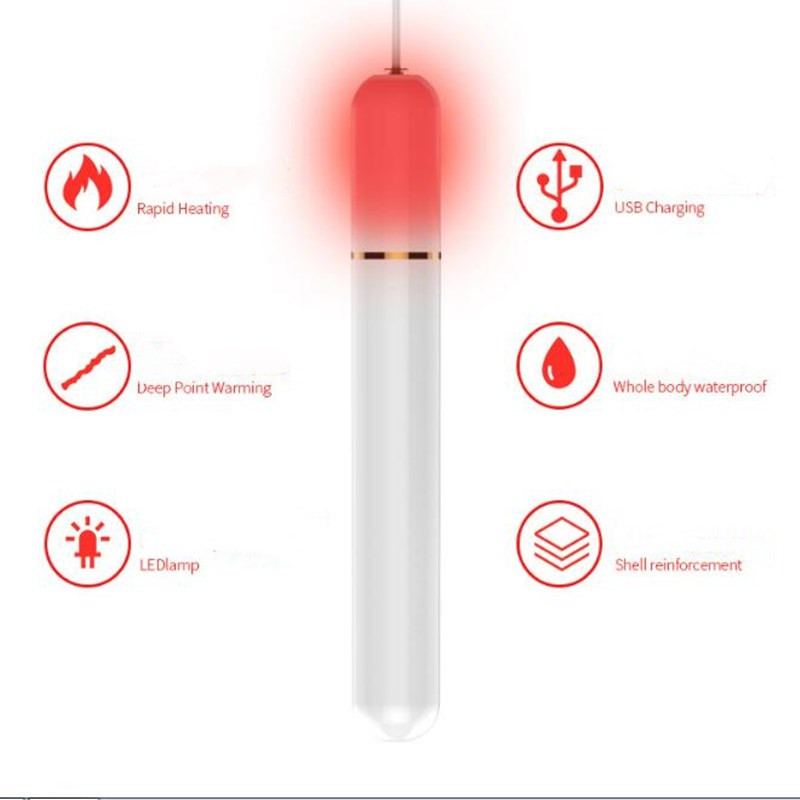 Meleg láz USB fűtőrudas melegítő szexi férfi játékokhoz Kézmelegítő 5V Teljesen vízálló jó partner