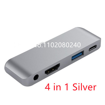C tipo su HDMI suderinamas USB C 3.0 2.0 Aux adapteris, skirtas iPad Pro, skirtas MacBook Samsung S20 Dex Xiaomi 10 TV PS5 monitorius