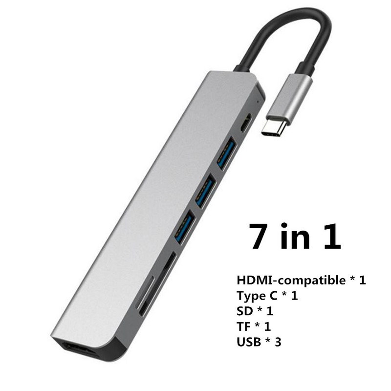 C tipo su HDMI suderinamas USB C 3.0 2.0 Aux adapteris, skirtas iPad Pro, skirtas MacBook Samsung S20 Dex Xiaomi 10 TV PS5 monitorius