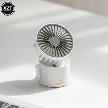 Creative Hanging Neck Portable Mini Fan USB Rechargeable Silent Travel Handheld Air Cooling Fan For Office Home Room Table Fans