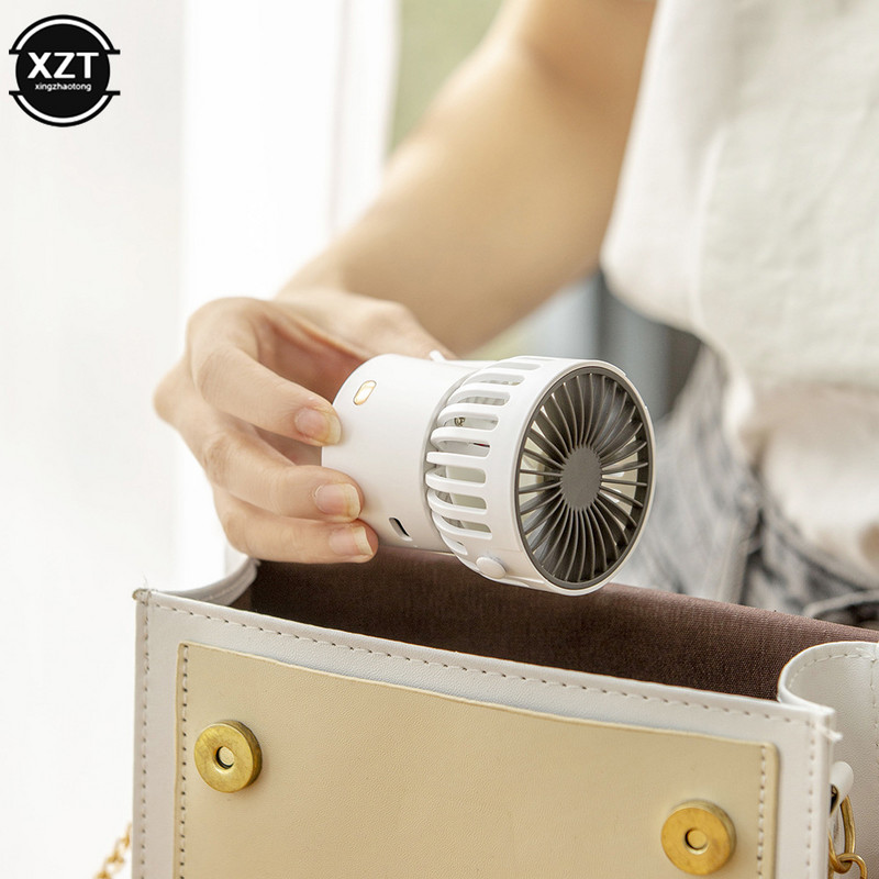 Kreatív akasztós nyakú hordozható mini ventilátor USB újratölthető csendes utazási kézi léghűtő ventilátor irodai otthoni szobai asztali ventilátorokhoz