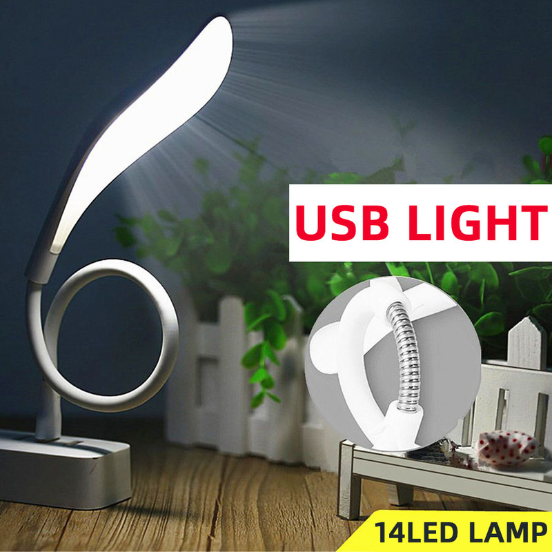 Kaasaskantav USB sülearvuti valgus Kokkupandav LED lugemiseks öövalgustid Ultra Bright lauaraamatulamp arvutiarvuti jaoks