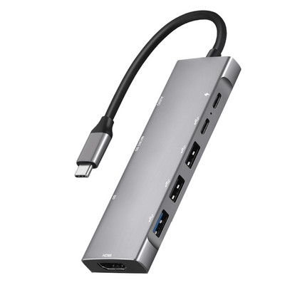 9-σε-1 USB C HUB για αντάπτορα τύπου C Ipad Pro με PD συμβατό με 4K HDMI, συσκευή ανάγνωσης καρτών SD/TF, υποδοχή ακουστικών 3,5 mm