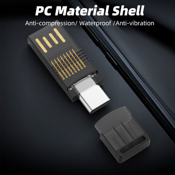 USB Micro SD/TF четец на карти USB2.0 Мини мобилен телефон Четец на карти с памет Високоскоростен USB адаптер Карточетец за аксесоари за лаптоп