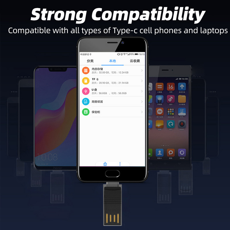 USB mikro SD/TF čitač kartica USB2.0 Mini čitač memorijskih kartica za mobilni telefon Brzi USB adapter čitač kartica za dodatnu opremu za prijenosna računala