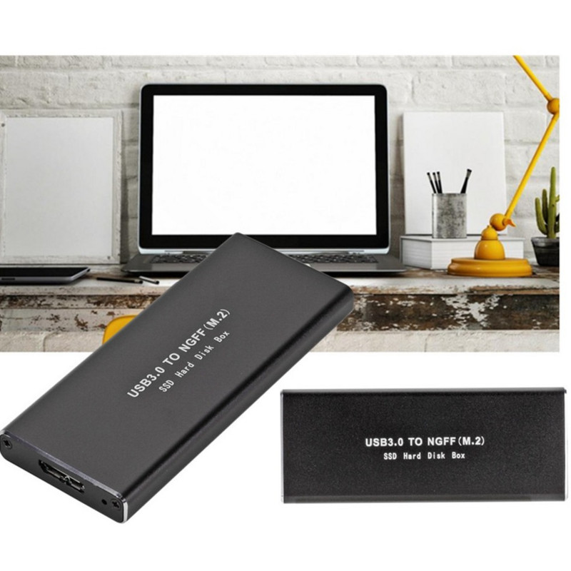 PzzPss USB 3.0 M2 SSD Кутия USB3.0 към M.2 NGFF Външен SSD диск Кутия SSD кутия Поддръжка 2230 2242 2260 2280 Твърд диск