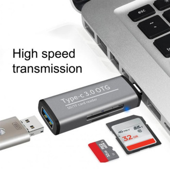 USB четец на карти 2 в 1 тип C USB 3.0 към SD Micro SD TF адаптер за лаптоп телефон OTG четец на карти Smart Memory SD TF четец на карти
