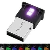 RGB USB Ambient Light Atmosferos naktinis apšvietimas Automobiliui Mini USB LED apšvietimas Drop Shipping Didmeninė prekyba