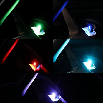 RGB USB Light Ambient Light Atmosphere Night Light for Car Mini USB LED Lighting Drop Shipping Χονδρική