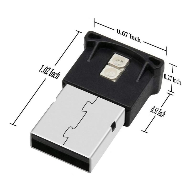RGB USB Ambient Light Atmosferos naktinis apšvietimas Automobiliui Mini USB LED apšvietimas Drop Shipping Didmeninė prekyba