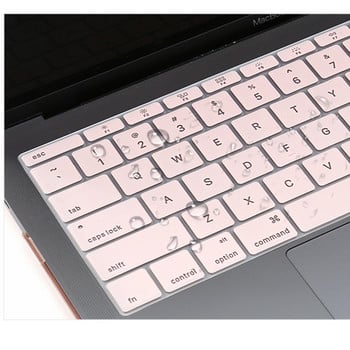 Капак за клавиатура на лаптоп EU US-Enter за Macbook Air 13 A2337 A2179 Цветен силиконов водоустойчив защитно фолио за клавиатура