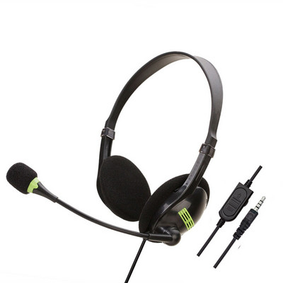 kebidu 3,5 mm triukšmą slopinantis laidinės ausinės mikrofonas Universalios USB ausinės su mikrofonu, skirtos asmeniniam / nešiojamam kompiuteriui / kompiuteriui