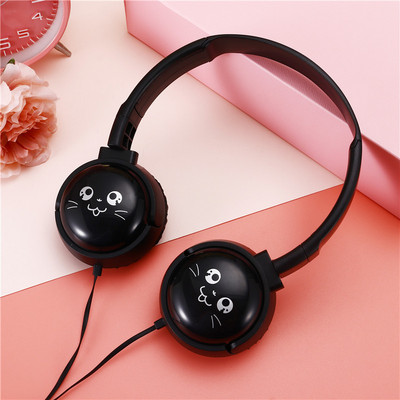 Mielos vaikiškos ausinės mergaitėms, vaikams su mikrofonu, 3,5 mm lizdu 3D stereofoninė muzikos laidinė ausinė Gamer mobilusis telefonas iphone nešiojamasis kompiuteris, dovana