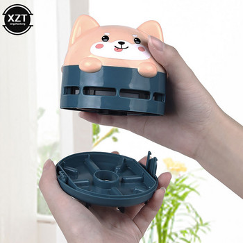 2022 Νέα Mini Cute Cat Pattern Επαναφορτιζόμενη ασύρματη ηλεκτρική σκούπα Desk Desk Desk Remover Home Desk Sweeper Φορητό γραφείο USB