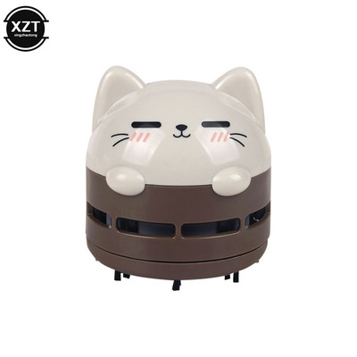 2022-es új mini aranyos macskamintás újratölthető vezeték nélküli porszívó irodai asztali poreltávolító otthoni asztalseprő hordozható USB asztal