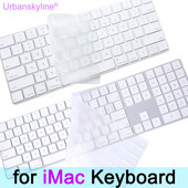 Tastatūras vāciņš priekš iMac Magic A1644 A1843 A1314 A1243 A2449 A2450 A2520 Bluetooth ciparu silikona aizsargplēves apvalks G6