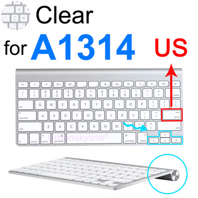 Tastatūras vāciņš priekš iMac Magic A1644 A1843 A1314 A1243 A2449 A2450 A2520 Bluetooth ciparu silikona aizsargplēves apvalks G6
